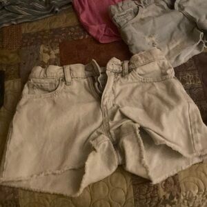 Light Denim Cutoff Shorts